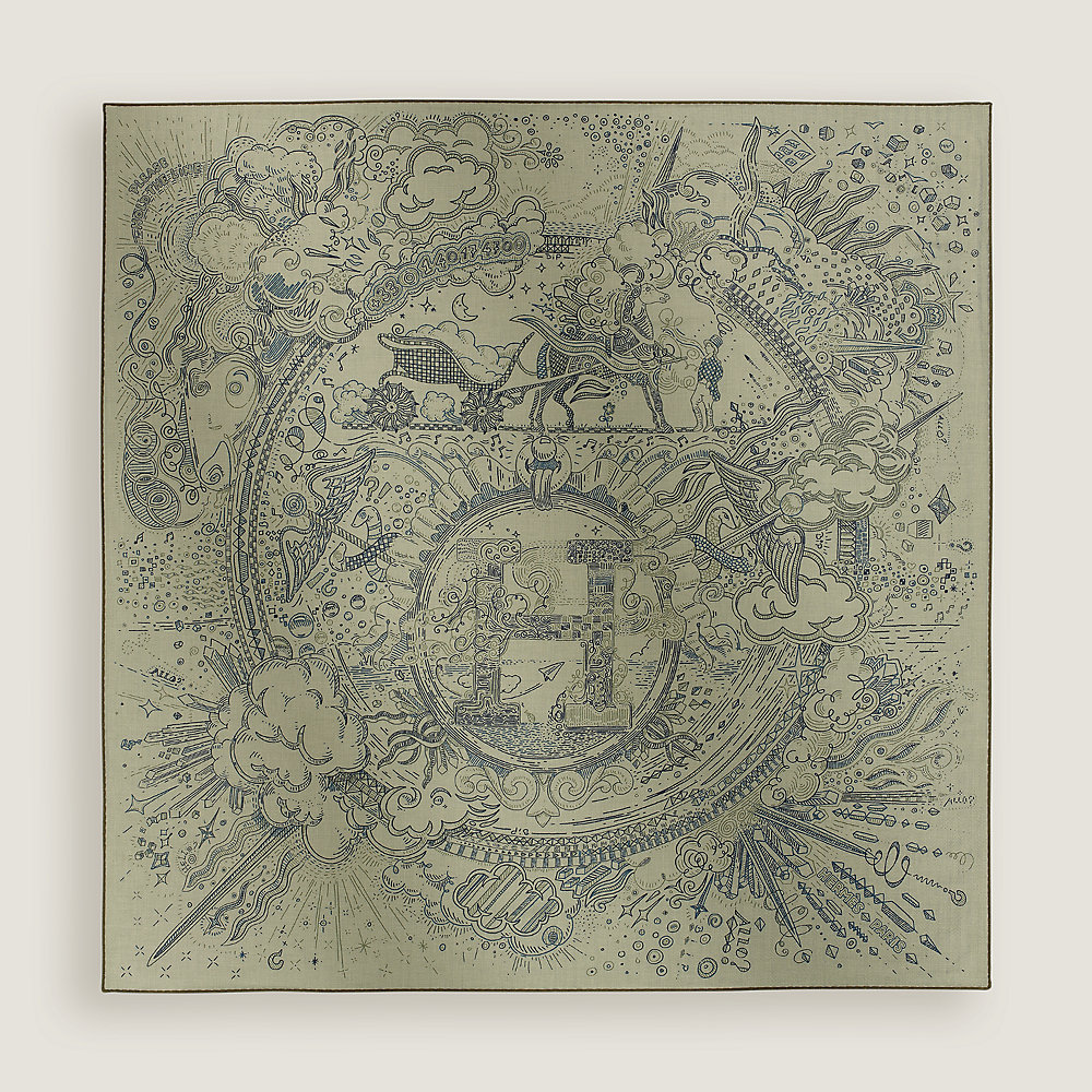 カレH 100 《プリーズ・ホールド・ザ・ライン》 - グリーン | Hermès